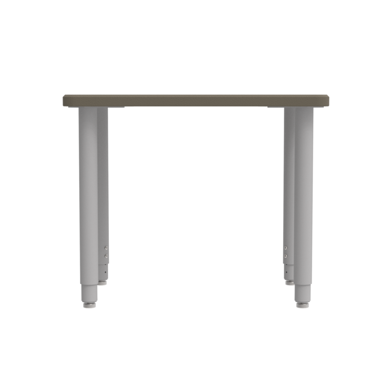 ELO – Rectangle Table – 1.25-Inch HPL Hardrock Maple Top – Mini Jr. Adjustable Legs – Black Finish
