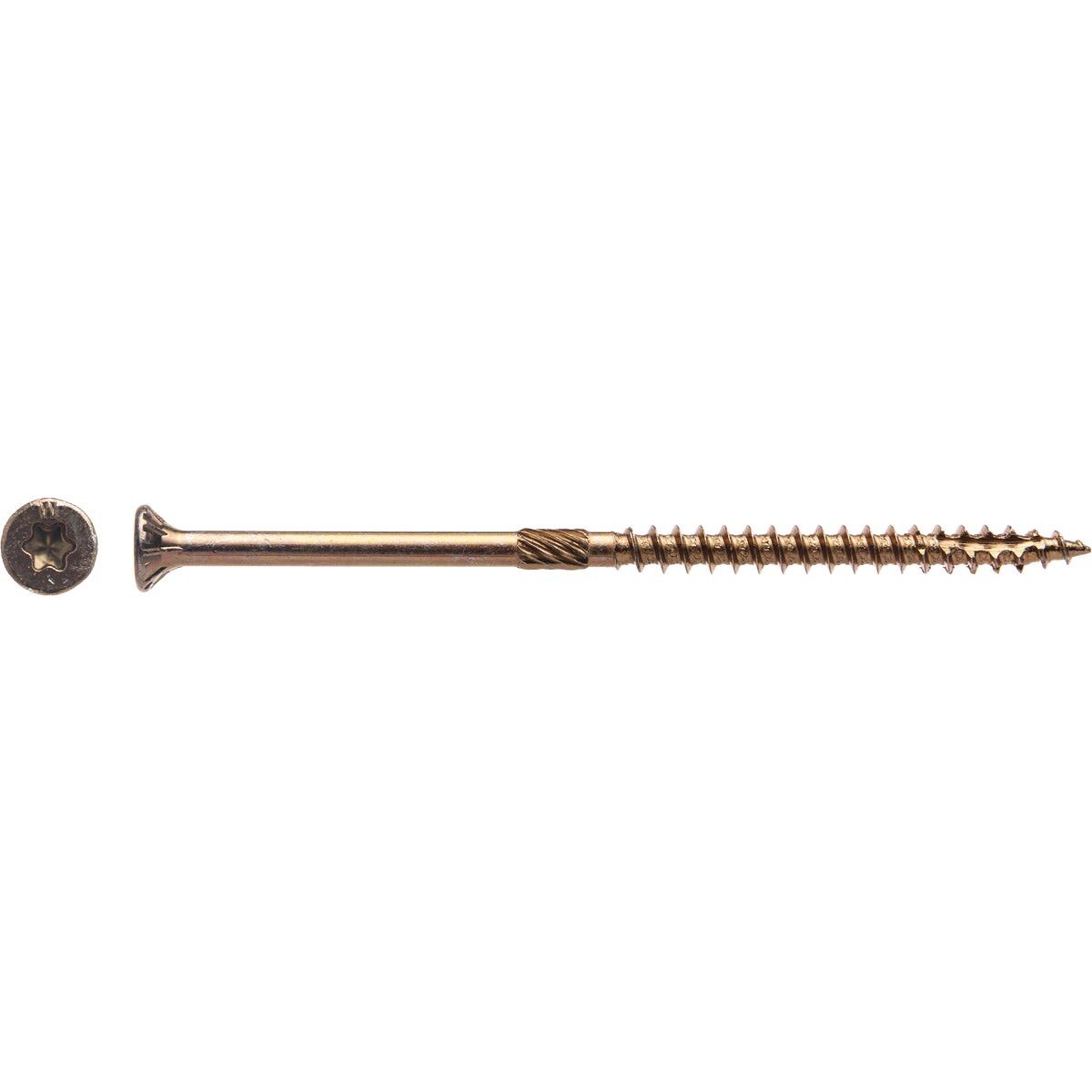 Big Timber #10 x 4 In. Yellow Zinc Flat Head Wood Screw (240 Ct., 5 Lb.)