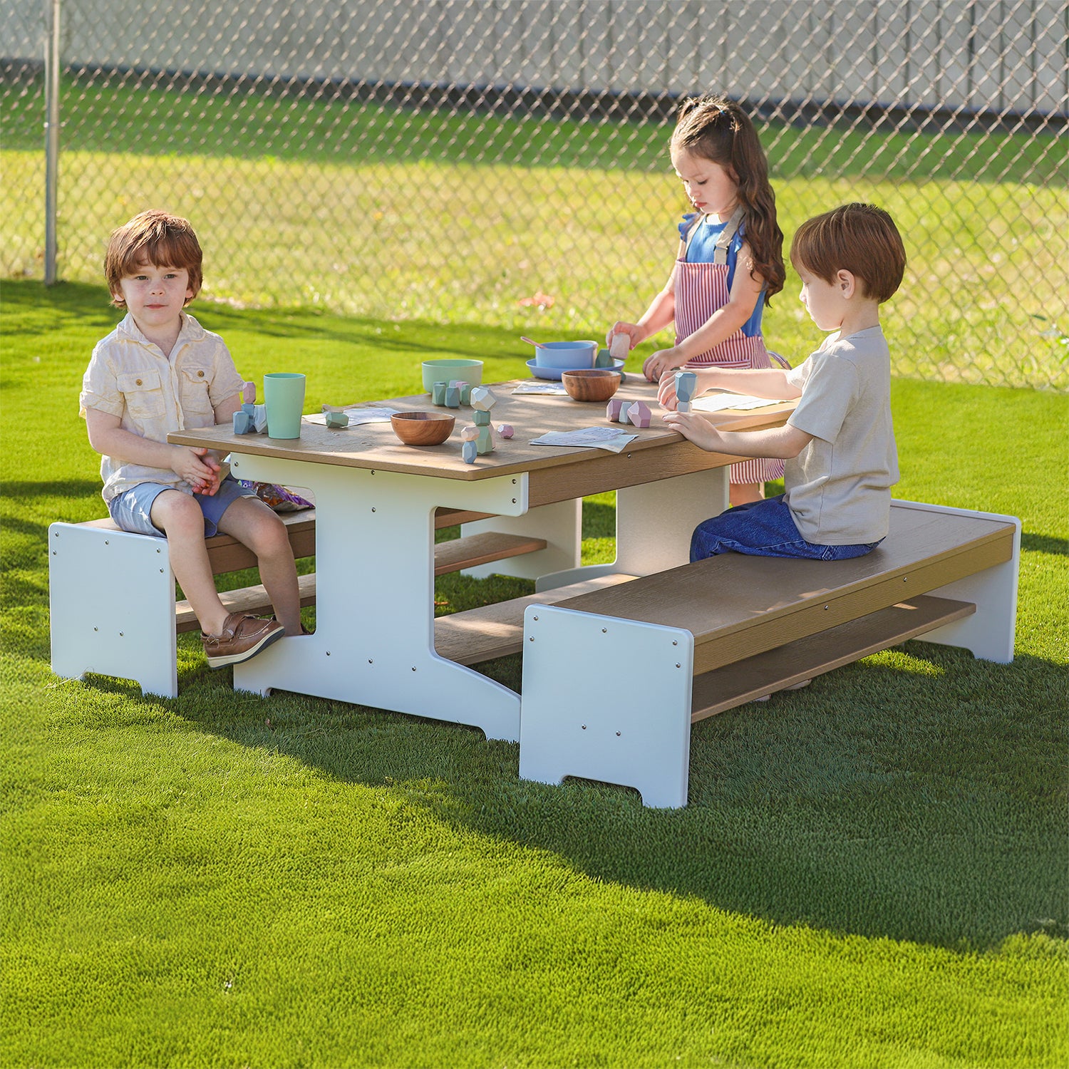 OutdoorED™ Table And Two Bench Set