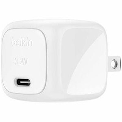 Belkin 30W USB-C Wall Charger - White: Quick Charge, Compatible with Apple & Samsung