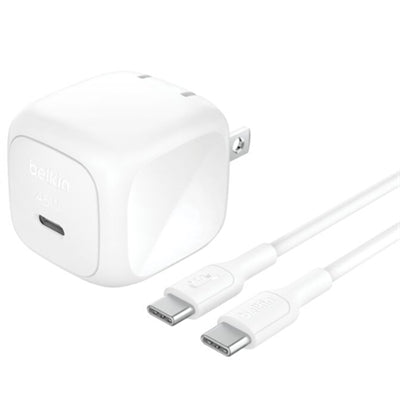Belkin BoostCharge Compact USB-C Wall Charger 45W + USB-C Cable