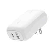 Belkin BoostCharge USB-C Dual Wall Charger, 42W - White