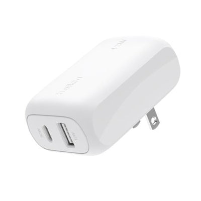 Belkin BoostCharge USB-C Dual Wall Charger, 42W - White