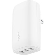 Belkin BoostCharge 3 Port USB-C Wall Charger with 67W Power Pass-Through - White