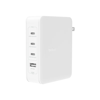 140W Multiport PD PPS GaN Wall Charger; Foldable Prongs