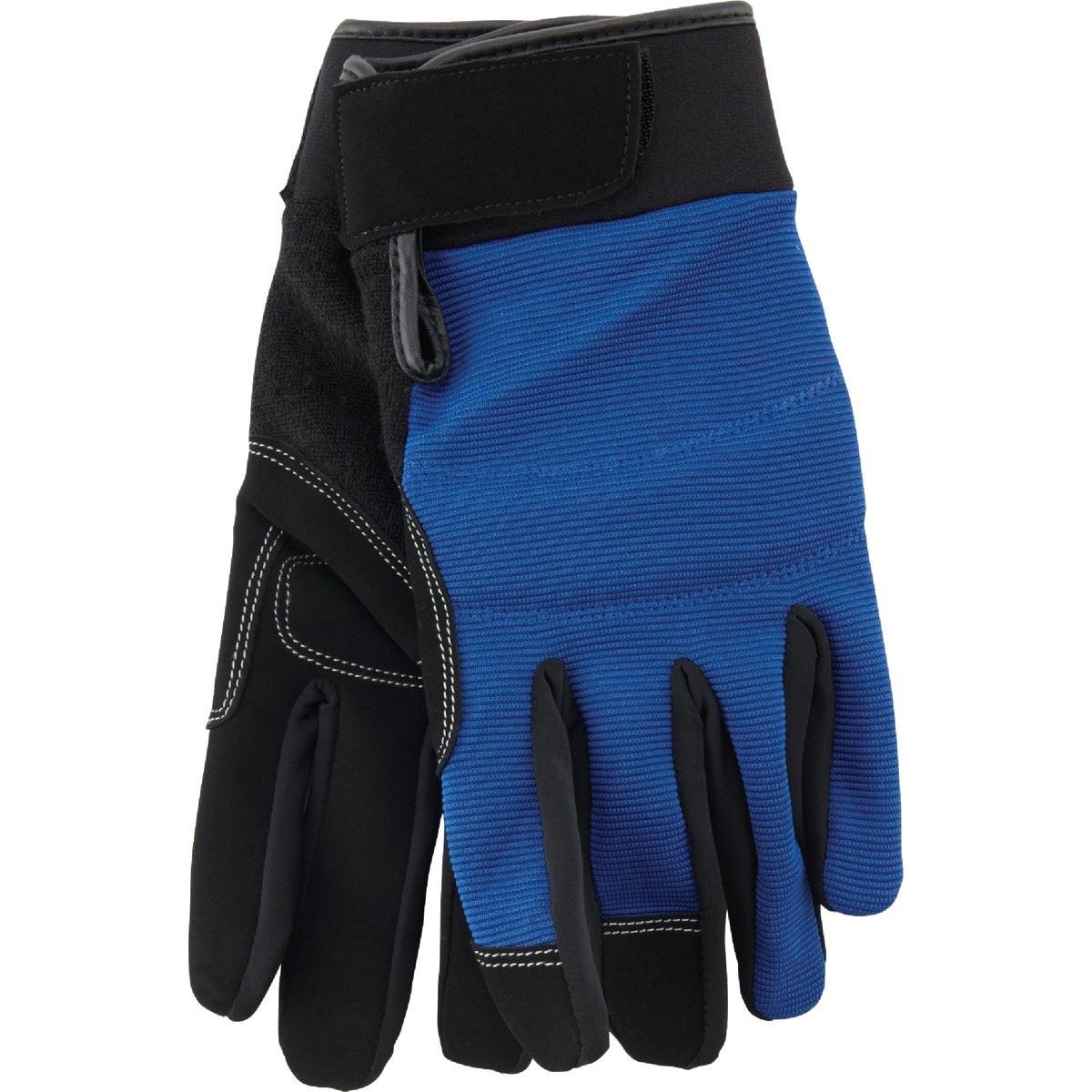 Men's XL Polyester Spandex High Performance Glove with Hook & Loop Cuff