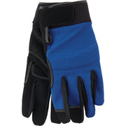 Men's XL Polyester Spandex High Performance Glove with Hook & Loop Cuff