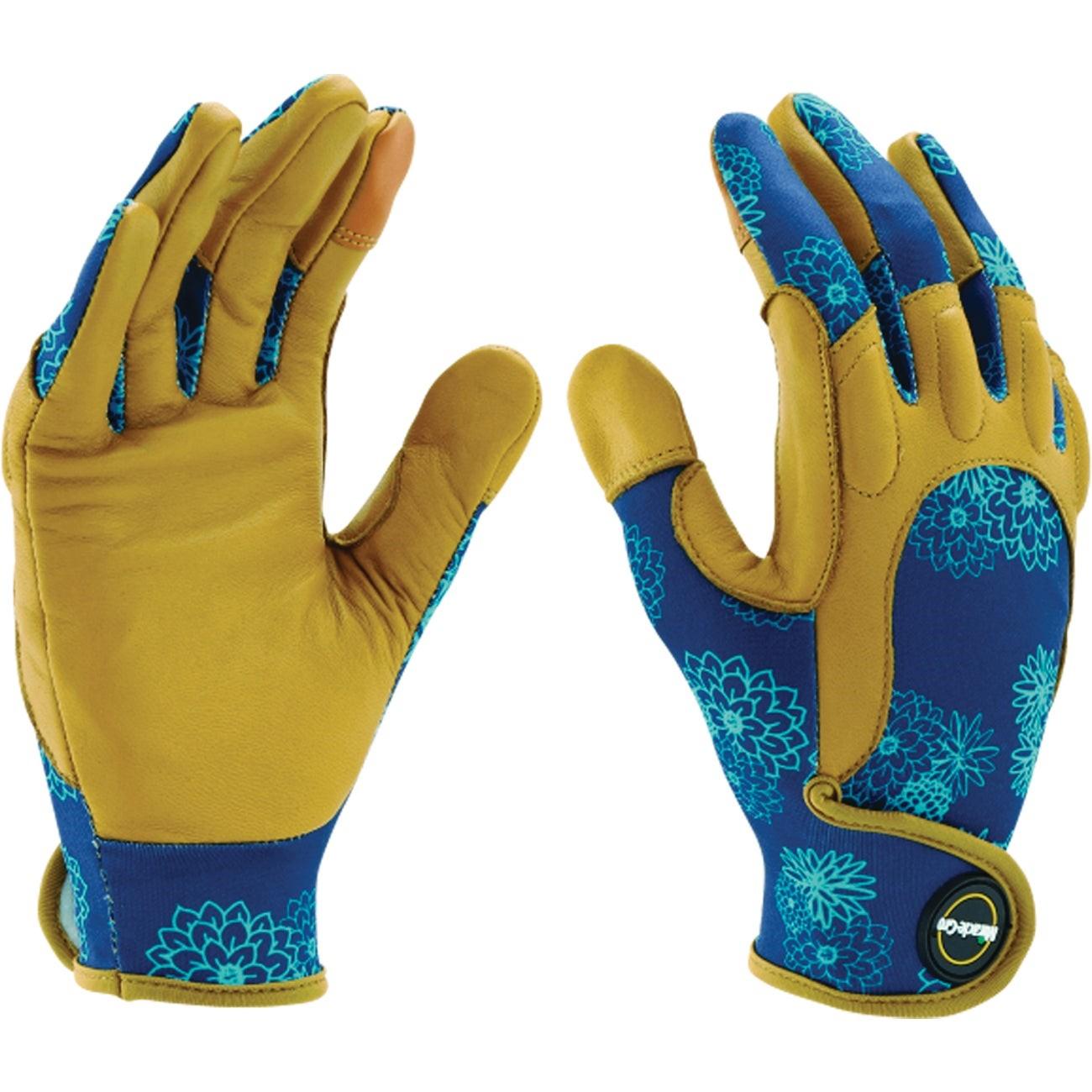 Miracle-Gro Women's Leather Durable Comfort Landscaping Gloves