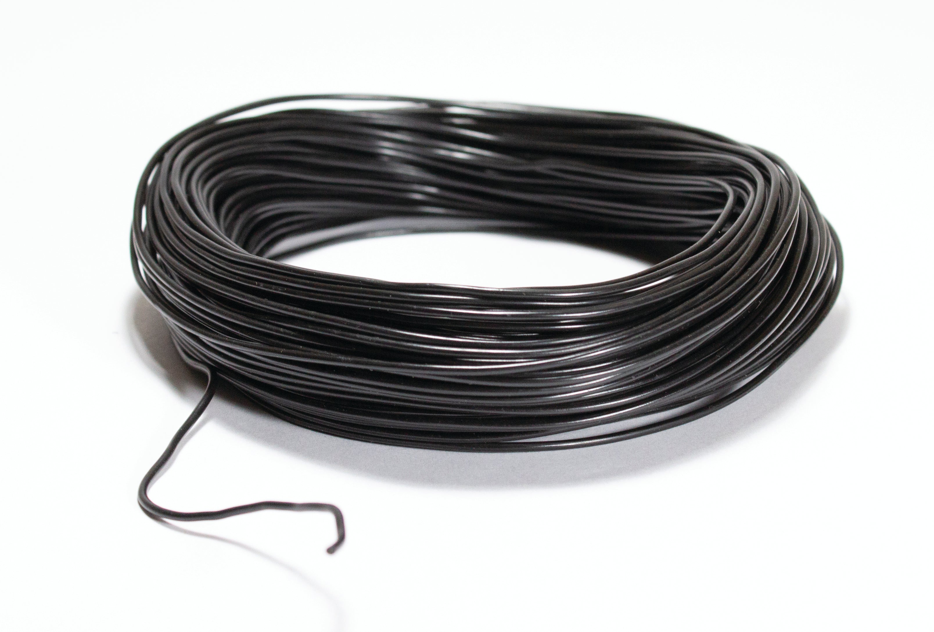 United Scientific® Plastic Insulated Copper Wire, Black, 100-Foot Roll
