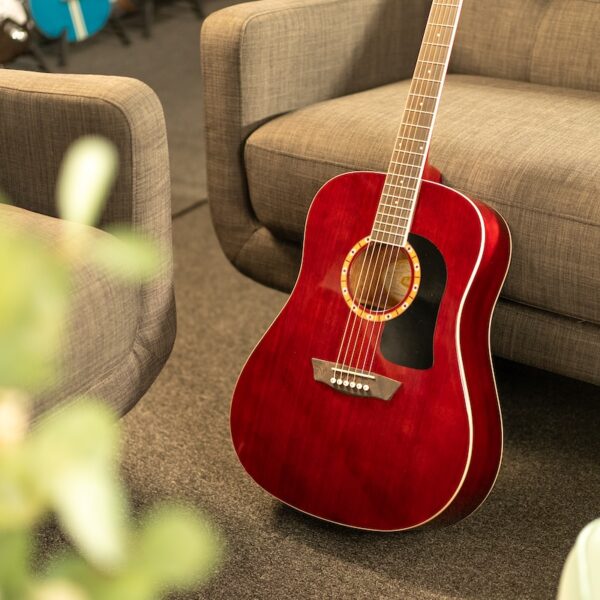 Washburn WD100DL, Transparent Wine Red