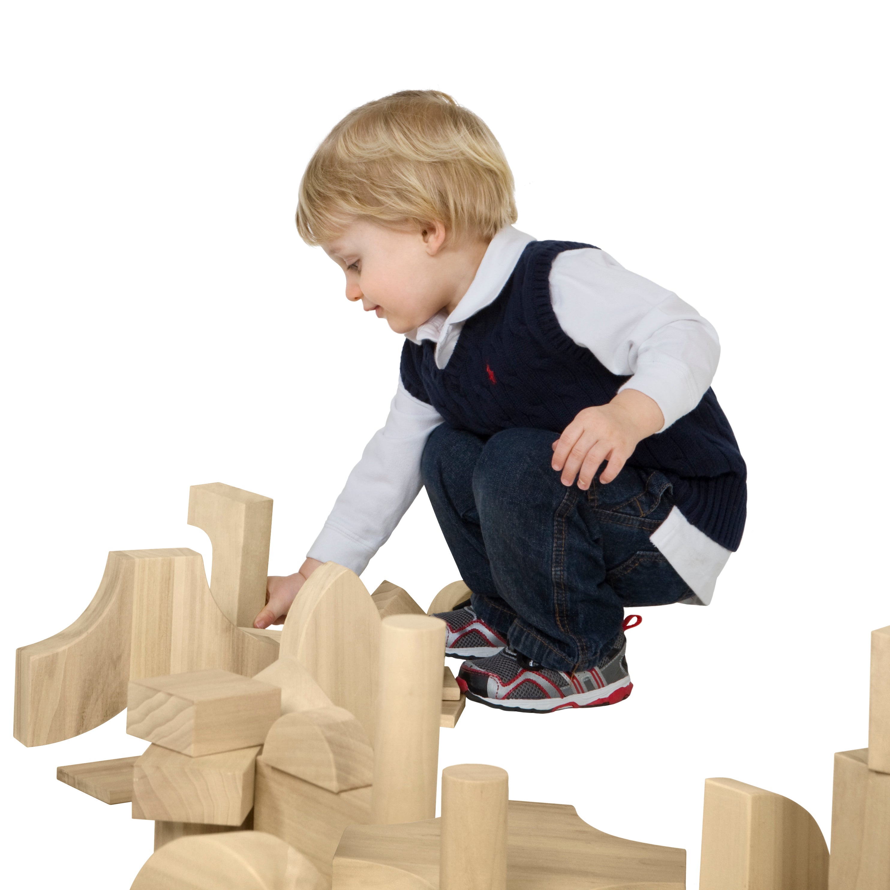 Nursery Blocks - 17 Shapes, 93 Pieces