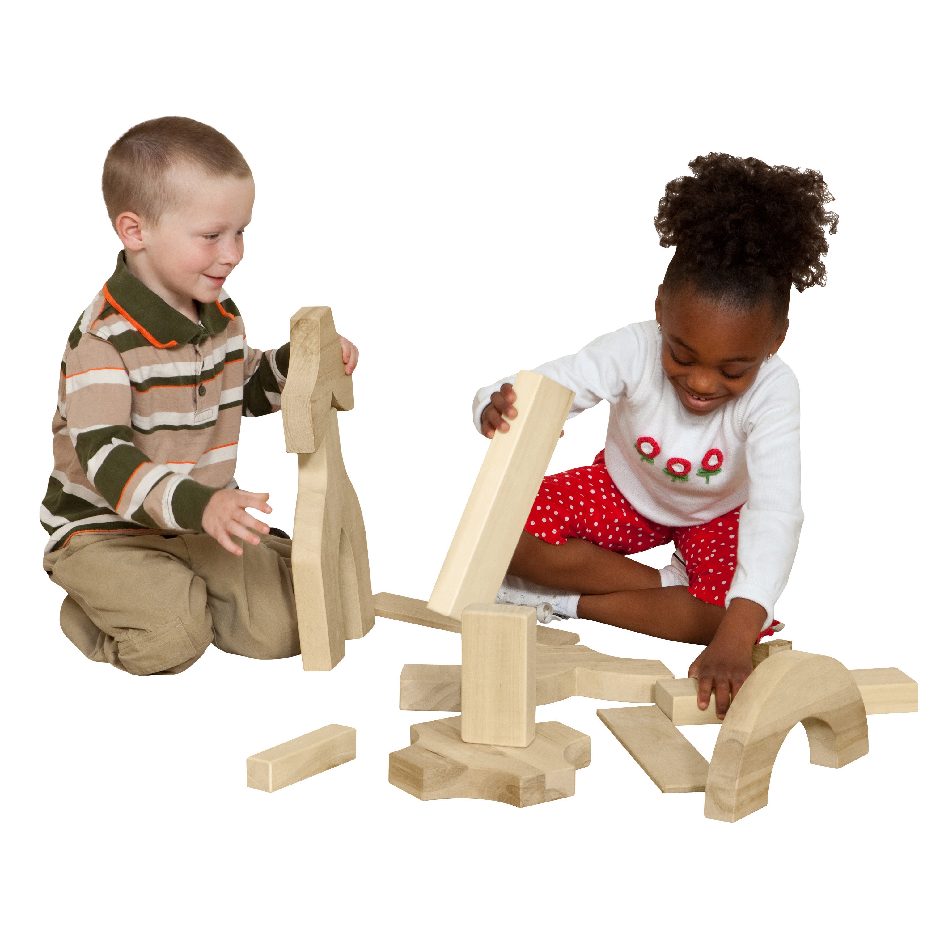 Kindergarten Blocks - 24 Shapes, 183 Pieces