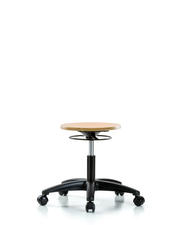 Wood Stool - Desk Height with Casters