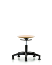 Wood Stool - Desk Height with Stationary Glides