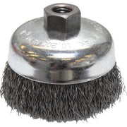 Weiler Vortec 4 In. Crimped 0.02 In. Angle Grinder Wire Brush