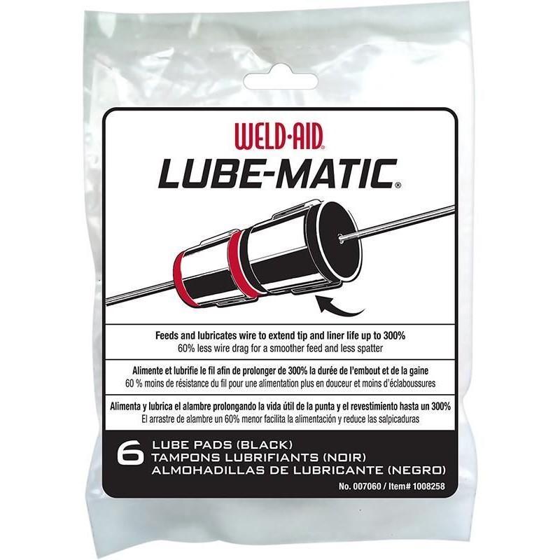 Weld-Aid - Lube-Matic Black Lube Pads, Color=Black, Pack: 6/Bag