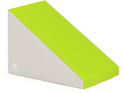 Blocmodules Maxi Incline - Light Green/Ivory, 35.4"L x 23.6"W x 2.7"-23.6"H