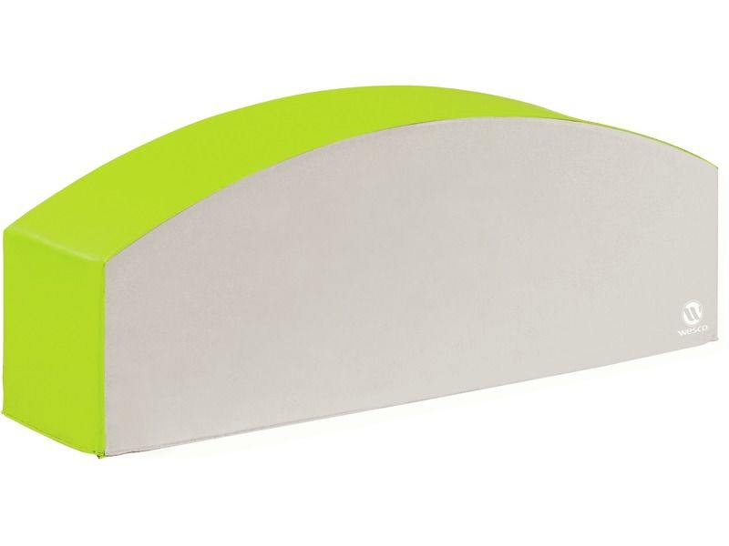 Blocmodules Balance Beam - Light Green/Ivory, 47.2"L x 11.8"W x 11.8"-15.7"H