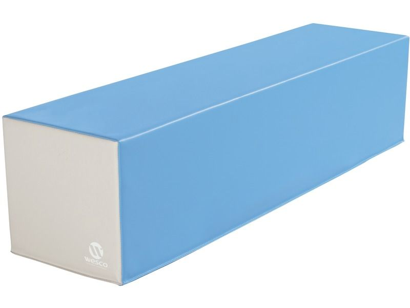 Blocmodules Bench/Beam - Blue/Ivory, 47.2"L x 11.8"W x 11.8"H