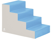 Blocmodules Four Steps for Use With Cosy Large Ball Pools - Blue/Ivory, 35.4"L x 23.6"W x 23.6"H