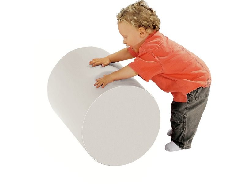 Tiny Tot Module Cylinder - Ivory, 18.9"L