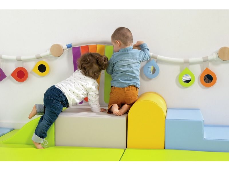 Tiny Tot Module Half-Cube - Ivory, 9.4"H