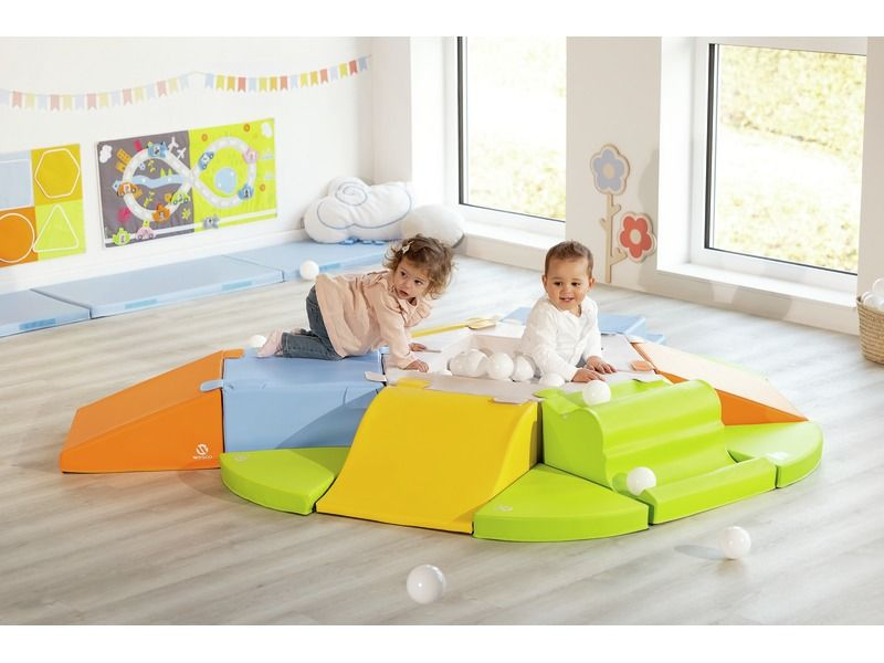 Tiny Tot Module 60° Corner Mat - Light Green