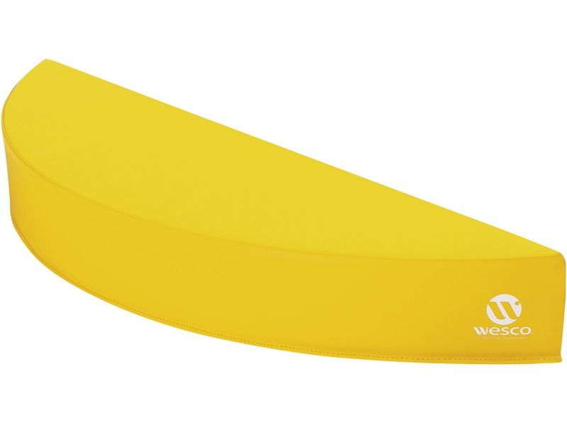 Tiny Tot Module Small Arc - Yellow, 37.8"L x 10.4"W x 4.7"Th