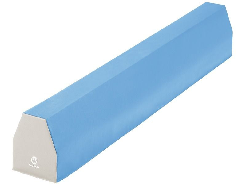Blocmodules Balance Beam - Blue/Ivory, 78.7"L x 4.7"-9.8"W x 11.8"H