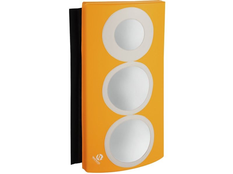 Baby Wall Mat With Mirrors 1 Hump - Light Orange/Ivory, 37.8"L x 18.9"W x 4.3"Th