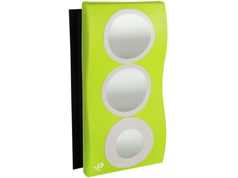 Baby Wall Mat With Mirrors 2 Humps - Green, 37.8"L x 18.9"W x 3.7"Th