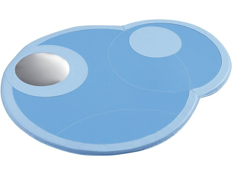 Nature Mirror Mat Aquatic - Blue/Light Blue, 47.2"L x 45.7"W x 0.8"Th