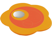 Nature Mirror Mat Floral - Orange/Light Orange