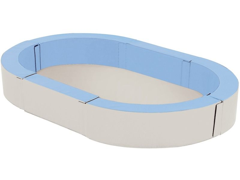 Basic Large Bath Ball Pool Without Balls - Light Blue/Ivory, 85"L x 56.7"W x 11.8"H