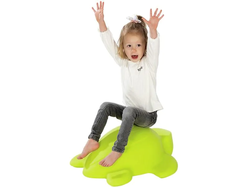 Manu The Balancing Turtle - Light Green, 23.6"L x 21.7"W x 7.9"H