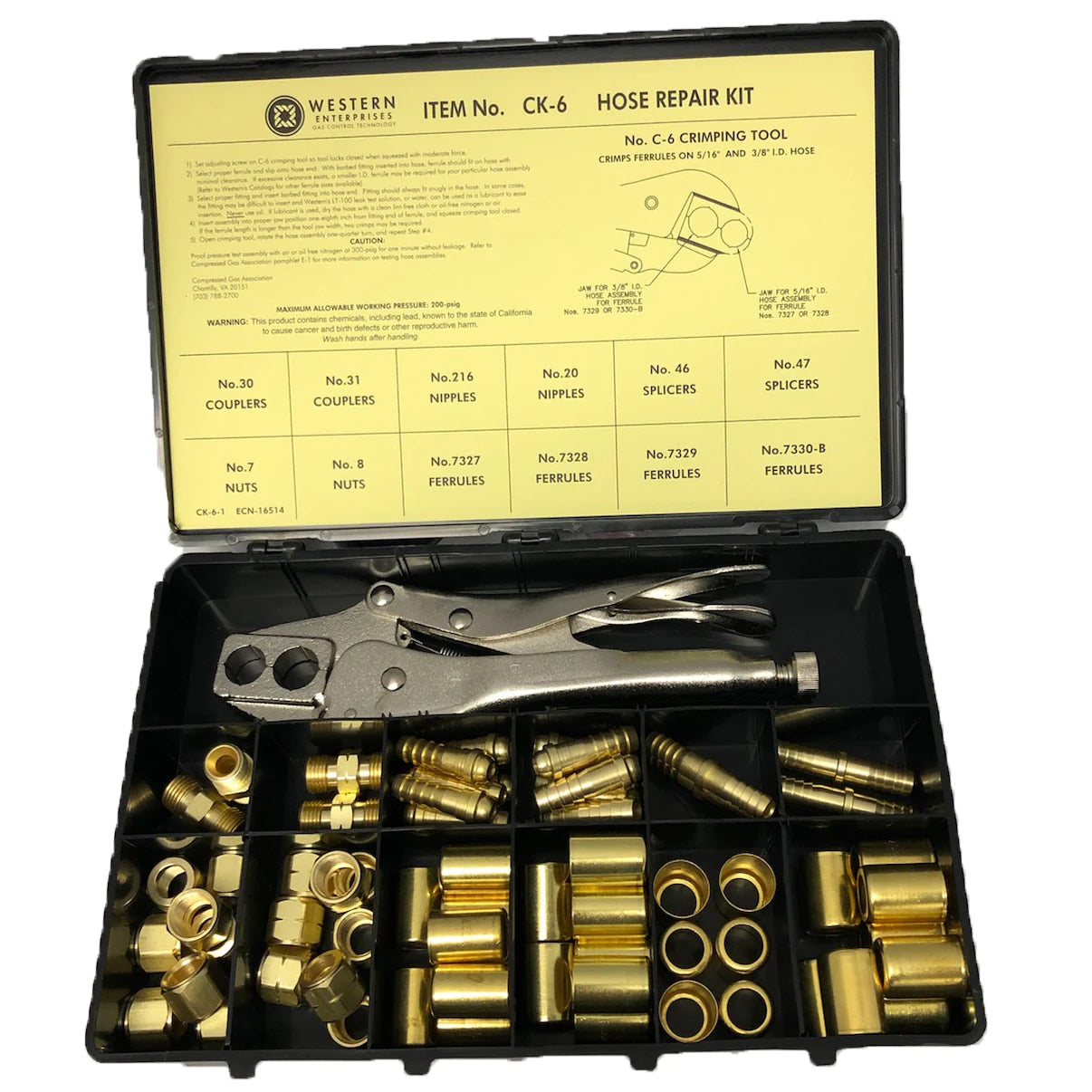 HOSE REPAIR KIT W/ C6-6-1 TOOL, 1 EA/PK
