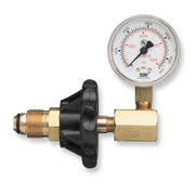 Pressure Gauge, 4000 psig Pressure Scale, Brass, Oxygen Gas
