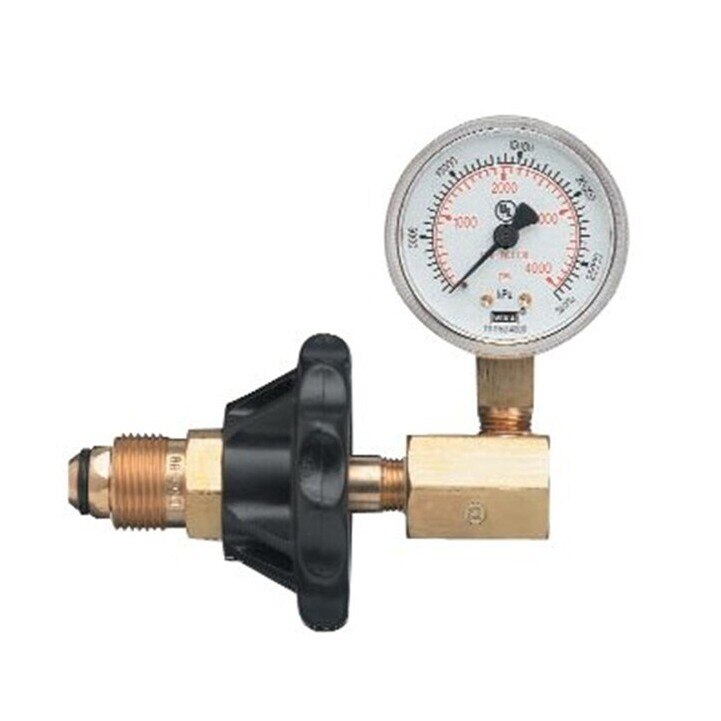 Pressure Gauge, Brass, 4000 psig Pressure Scale