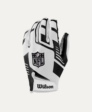 Ad NFL Stretch Fit Rec Glv Wh/Black Ad - Adult - Football