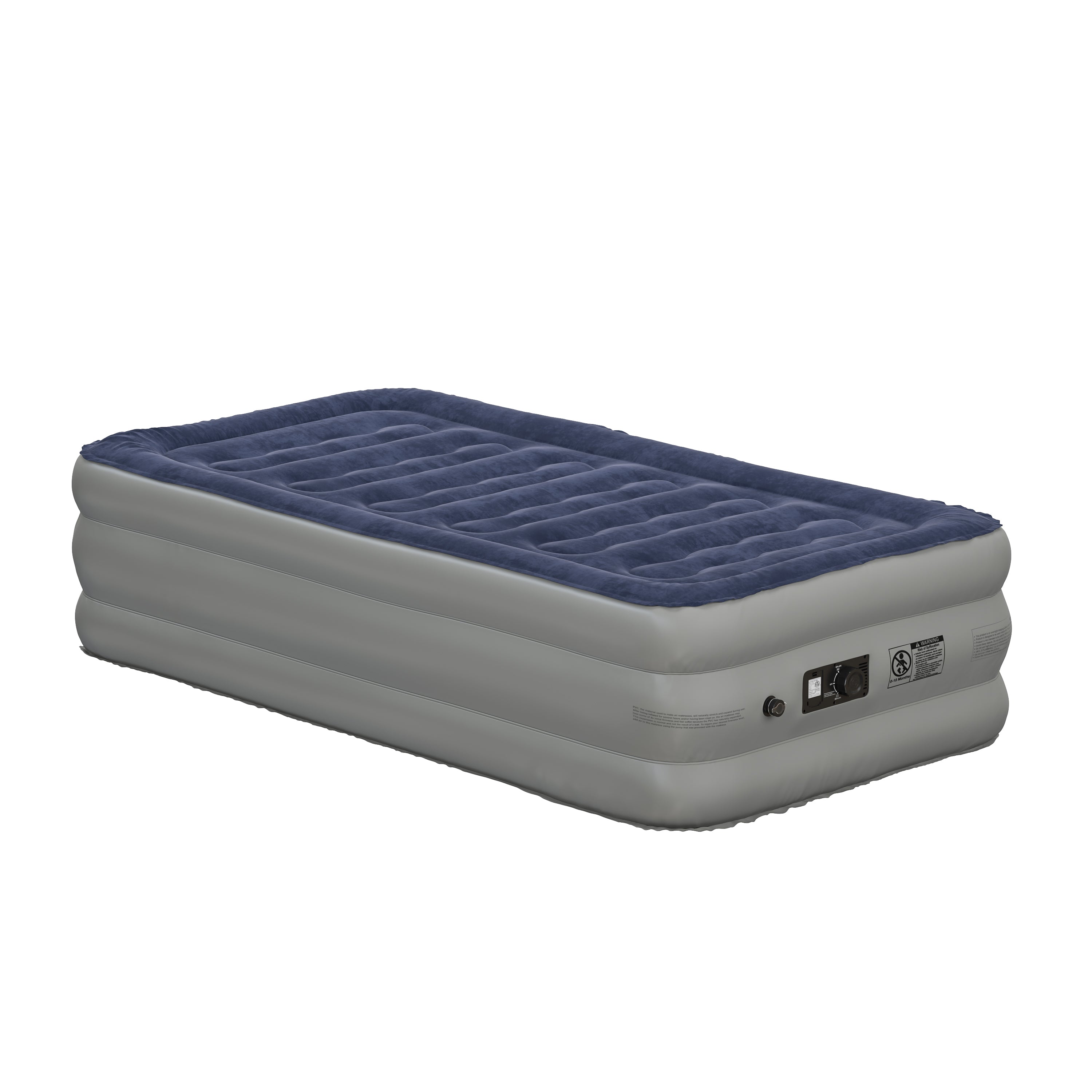 Kellos 18 inch Air Mattress with ETL Certified Internal Electric Pump and Carrying Case - Twin