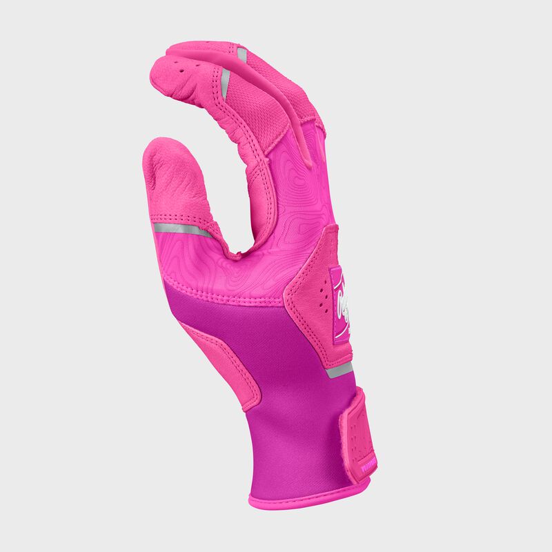 Rawlings Youth Workhorse Batting Gloves - Small - Pink/Pink