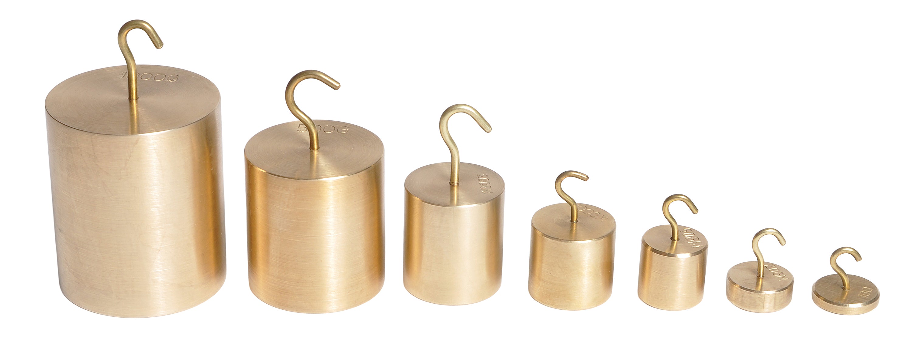 United Scientific® Individual Hooked Brass Mass, 5G