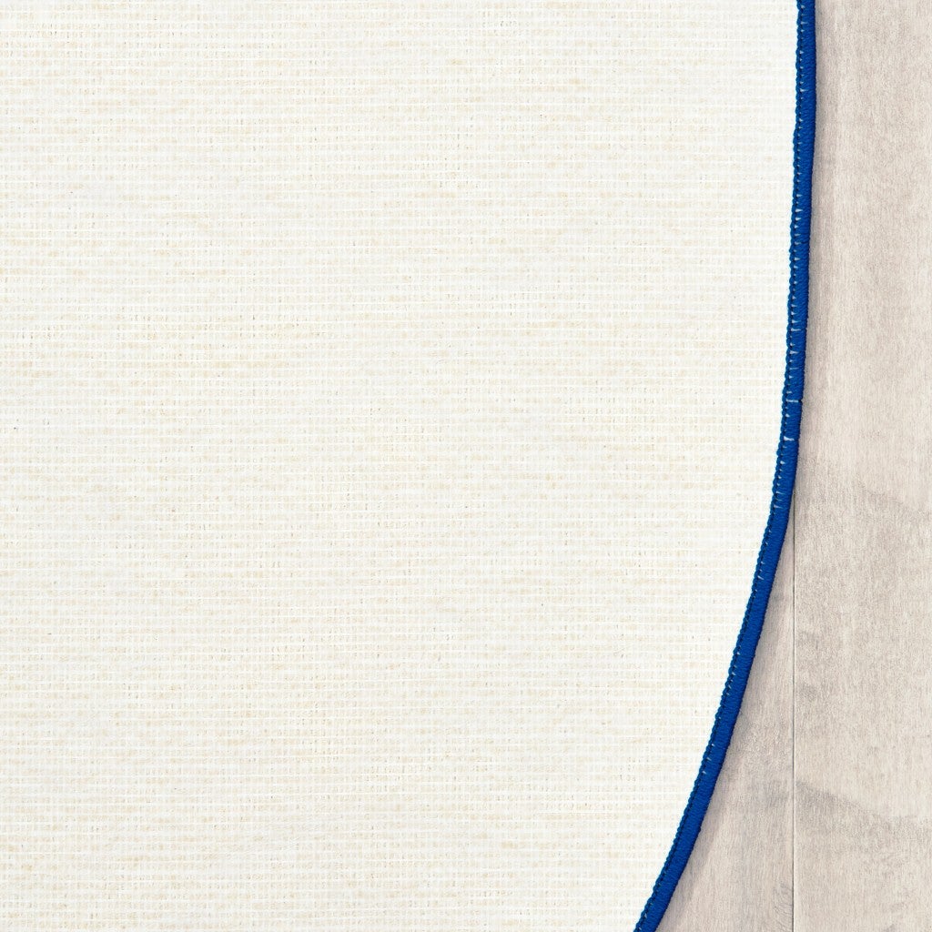 Calming Colors Open Seating Rug - 6ft x 9ft - Oval - Light Blue