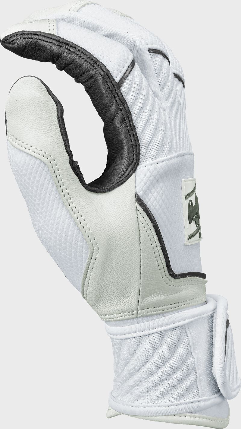 Rawlings Womens Workhorse Okc Compression Strap Fastpitch Softball Batting Gloves - Medium - White