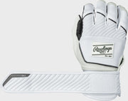 Rawlings Womens Workhorse Okc Compression Strap Fastpitch Softball Batting Gloves - Large - White