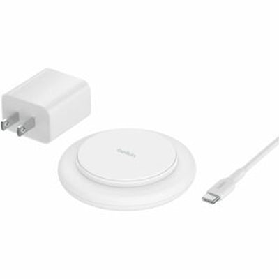 Belkin - BoostCharge Pro Magnetic Wireless Pad I Color: White - White