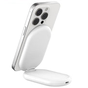 Qi2 Low Cost Single Wireless Charging Stand, White