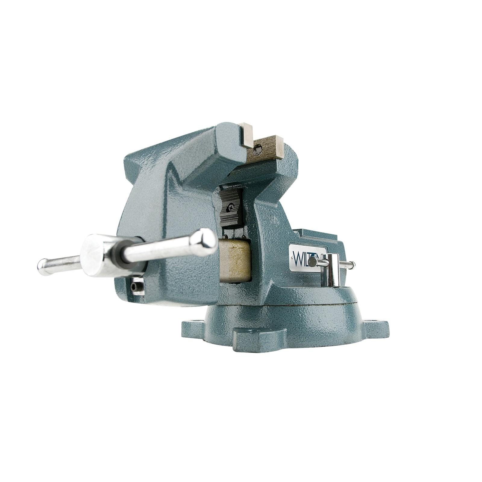 Wilton 745, 740 Series Mechanics Vise - Swivel Base, 5" Jaw Width, 5-1/4" Jaw Opening, 3-3/4" Throat Depth