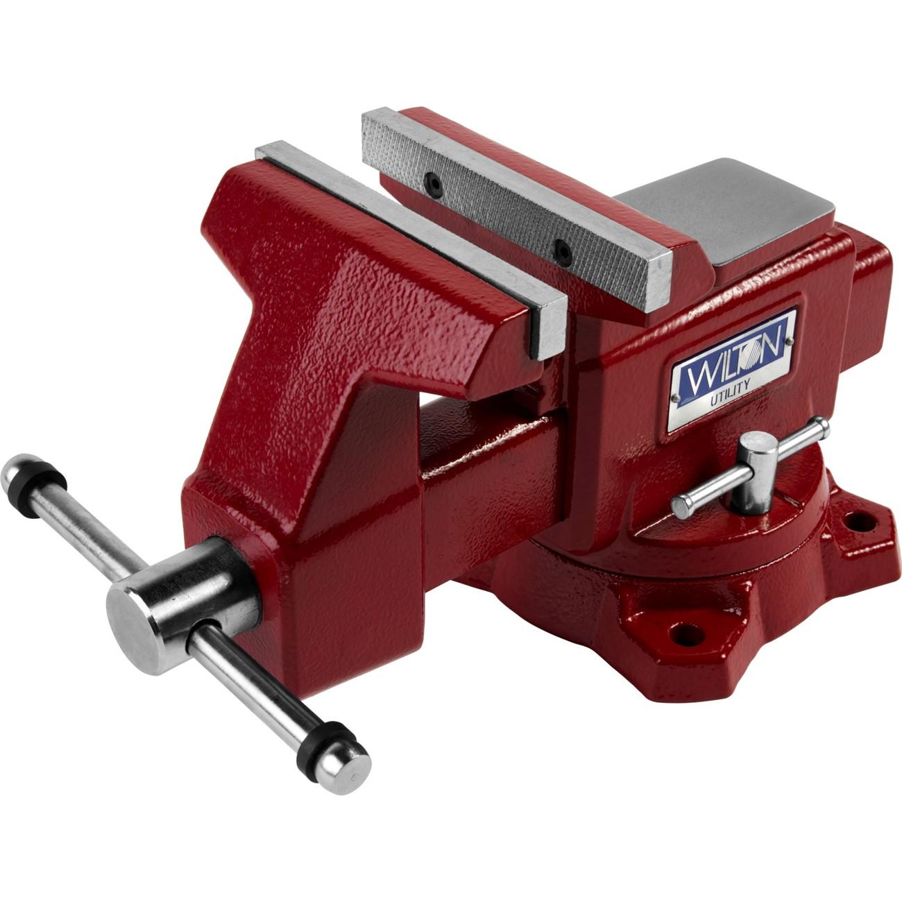 Wilton 675U, Utility Vise , 5-1/2" Jaw Width, 5" Jaw Opening, 3-1/4" Throat Depth, Pipe Jaw Capacity: 1/4" — 2", 360 dg Swivel Base, Replaces: WIL11127