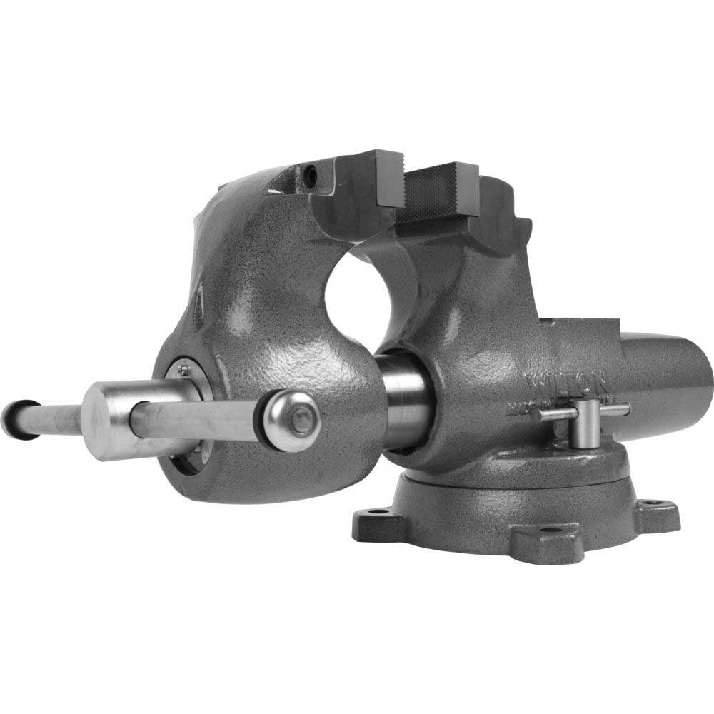 Wilton 600S, Machinists' Bench Vises - Swivel Base, 6" Jaw Width, 10" Jaw Opening, 5-1/2" Throat Depth, Replaces WIL10031